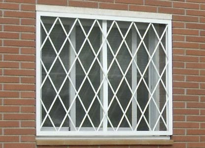 reja fija rombos 05 - Rejas Sant joan despi para ventanas y puertas